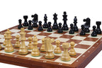 French Staunton Ebonised Chess Set with Tournament Board No 4
