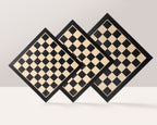 Black Mahogany & Maple Chess Board 18.9″ – Without Notation
